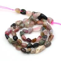 Tourmaline Beads, irregular, natural, DIY, mixed colors, 6-8mm, Sold Per 38 cm Strand