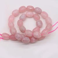 Naturliga rosenkvarts pärlor, Rose Quartz, Oregelbunden, DIY, rosa, 10-12mm, Såld Per 38 cm Strand