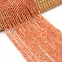 Golden Strawberry Beads, Abacus, natural, DIY & faceted, orange, 3x2mm, Sold Per 38 cm Strand