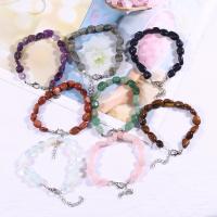Gemstone Bracelets with Zinc Alloy irregular plated & for woman Length Approx 7.87 Inch Sold By PC