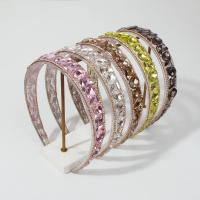 Hair Bands, Resin, with Tibetan Style, for woman & with rhinestone, more colors for choice, 145x25x130mm, Sold By PC