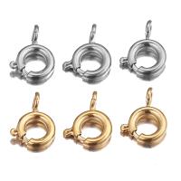 Stainless Steel Spring Ring Clasp, plated, DIY & different size for choice, more colors for choice, 20/Bag, Sold By Bag