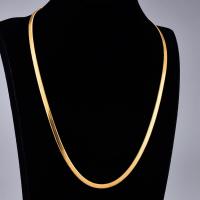 Stainless Steel Chain Necklace 316L Stainless Steel plated herringbone chain & for woman Length Approx 46 cm Sold By PC
