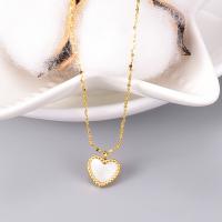 Stainless Steel Jewelry Necklace, 316L Stainless Steel, with 6cm extender chain, Heart, gold color plated, rope chain & for woman, golden, 16x16mm, Length:Approx 40 cm, Sold By PC
