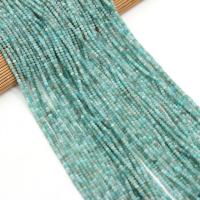 Amazonit Beads, Abacus, naturlig, du kan DIY & facetteret, lysegrøn, 2x3mm, Solgt Per 38 cm Strand
