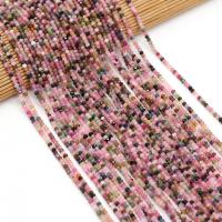 Tourmaline Beads Abacus natural DIY & faceted mixed colors Sold Per 38 cm Strand