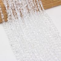 Natural Clear Quartz Beads, Flat Round, DIY & faceted, clear, 6mm, Sold Per 38 cm Strand