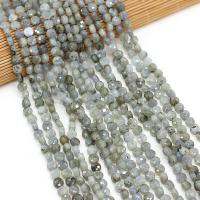 Natürlicher Quarz Perlen Schmuck, Schwarzer Rutilquarz, flache Runde, DIY & facettierte, gemischte Farben, 6mm, verkauft per 38 cm Strang