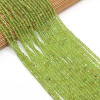 Peridot Stone Beads, Abacus, DIY & faceted, green, 3x2mm, Sold Per 38 cm Strand