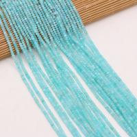Amazonit Beads, Abacus, naturlig, du kan DIY & facetteret, lyseblå, 2x3mm, Solgt Per 38 cm Strand