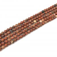 Roter Jaspis Perle, rund, poliert, DIY, rot, verkauft per 38 cm Strang