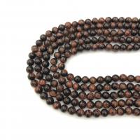 Tigerauge Perlen, rund, poliert, DIY, gemischte Farben, verkauft per 38 cm Strang
