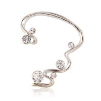 Zinc Alloy Earring Cuff Unisex & with rhinestone Sold By PC