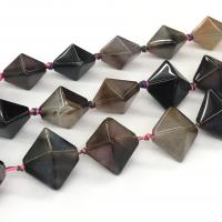 Natural Dragon Veins Agate Beads, Rhombus, polished, DIY, more colors for choice, Sold Per 38 cm Strand