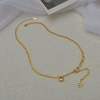 Edelstahl Schmuck Halskette, Stern, plattiert, Modeschmuck & für Frau, keine, verkauft von Strang
