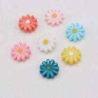 Natural Colored Shell Beads Flower Carved DIY Sold By PC