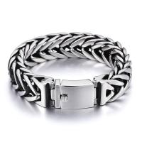 Stainless Steel Bracelet polished for man original color 17mm Length 9.06 Inch Sold By PC