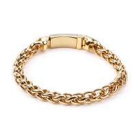 Stainless Steel Bracelet plated rope chain & for man Sold By PC
