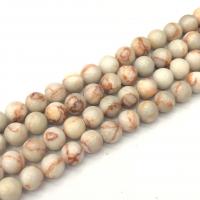 Network Stone Beads, Round, polished, DIY, mixed colors, Sold Per 38 cm Strand