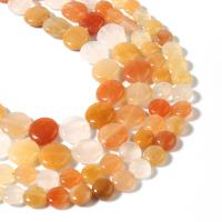 Natural Jade Beads Lighter Imperial Jade Flat Round DIY mixed colors Sold Per 38 cm Strand
