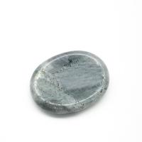 Labradorite Thumb Worry Stone, polished, Massage, mixed colors, 45x35x8mm, Sold By PC