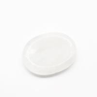 Clear Quartz Thumb Worry Stone, polished, Massage, white, 45x35x8mm, Sold By PC