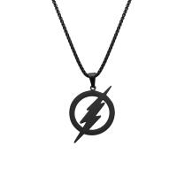 Titanium Steel Necklace Lightning Symbol plated box chain & for man Length Approx 23.62 Inch Sold By PC