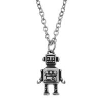Stainless Steel Jewelry Necklace 316L Stainless Steel with 5cm extender chain Robot stoving varnish Unisex & oval chain silver color Length Approx 60 cm Sold By PC