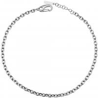 Titanium Steel Necklace with 5cm extender chain silver color plated Unisex & oval chain silver color Sold By PC