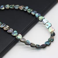 Abalone Shell Beads, Heart, DIY, mixed colors, Length:38 cm, Sold By PC
