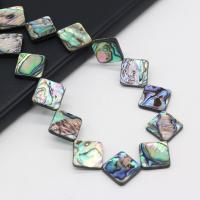 Abalone -Shell-Beads, conchiglia Abalone, Rhombus, DIY, colori misti, Lunghezza 38 cm, Venduto da PC