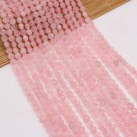 Natural Rose Quartz Beads Flat Round DIY & faceted pink 6mm Sold Per 38 cm Strand