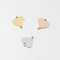 Stainless Steel Connector, Heart, polished, DIY, more colors for choice, 13x1.50x14mm, Hole:Approx 1.2mm, Sold By PC