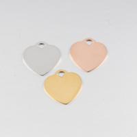 Stainless Steel Heart Pendants polished DIY Sold By PC