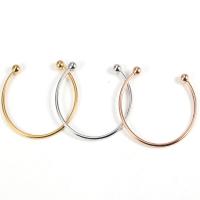 Stainless Steel Bangle Setting, plated, DIY, more colors for choice, 3mm, Inner Diameter:Approx 60mm, Sold By PC