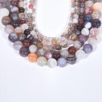 Natural Persian Gulf agate Beads, Round, polished, DIY, mixed colors, Sold Per 38 cm Strand