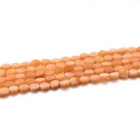 Natural Aventurine Beads, Red Aventurine, Flat Oval, polished, DIY, red, 8x10mm, Sold Per 38 cm Strand