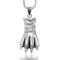 Titanium Steel Pendants, polished, Unisex, silver color, 30.40x60.10mm, Sold By PC