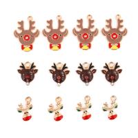 Tibetan Style Christmas Pendants, DIY & enamel, more colors for choice, 100PCs/Bag, Sold By Bag