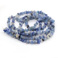chips de pedras preciosas, Aventurina azul, DIY, Mais cores pare escolha, 3x5-4x6mm, vendido para 40 cm Strand