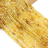 Yellow Opal Beads, Cube, DIY & faceted, yellow, 4x4mm, Sold Per 38 cm Strand