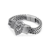 Jewelry Cruach dhosmálta Bracelet, do fear, dath bunaidh, 220x12mm, Díolta De réir PC