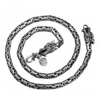 Tibetan Style Necklace, for man, silver color, Sold By PC