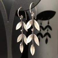 Tibetan Style Drop Earrings, plated, fashion jewelry & for woman, 40x12mm, Sold By Pair