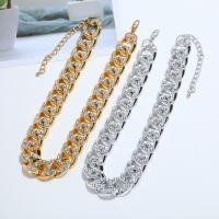 Acrylic Necklace fashion jewelry & curb chain & for woman & with rhinestone Length 14.53 Inch Sold By PC