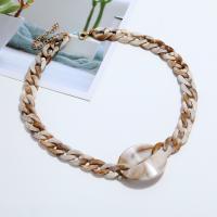 Acrylic Necklace, with 3.94 extender chain, fashion jewelry & curb chain & for woman, Length:20.57 Inch, Sold By PC