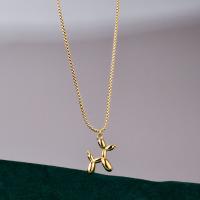 Zinc Alloy Jewelry Necklace Dog plated box chain & for woman Sold By PC