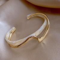 laiton bracelet manchette, avec planche, Placage, pour femme, doré, 6x41x59mm, Vendu par PC