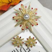 Zinc Alloy Jewelry Sets gold color plated & for woman & with rhinestone Sold By Lot