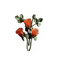 Resin Earring Zinc Alloy with Resin Flower stoving varnish & for woman Sold By Lot